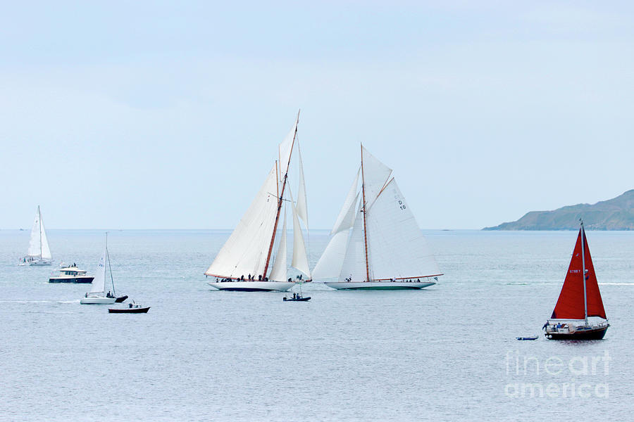 Mariquita and Lady Anne Cutters in Falmouth Bay Photograph by Terri Waters