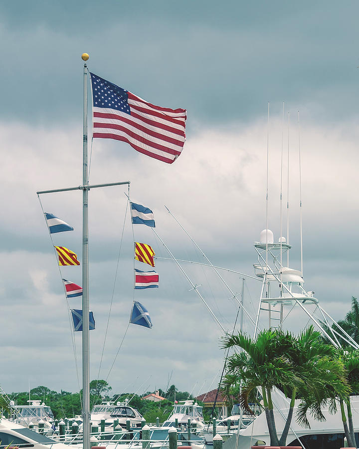 Maritime Signal Flags - Boating  Photograph by Laura Fasulo