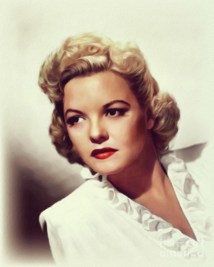 Marjorie Painting - Marjorie Reynolds, Movie Star by John Springfield.