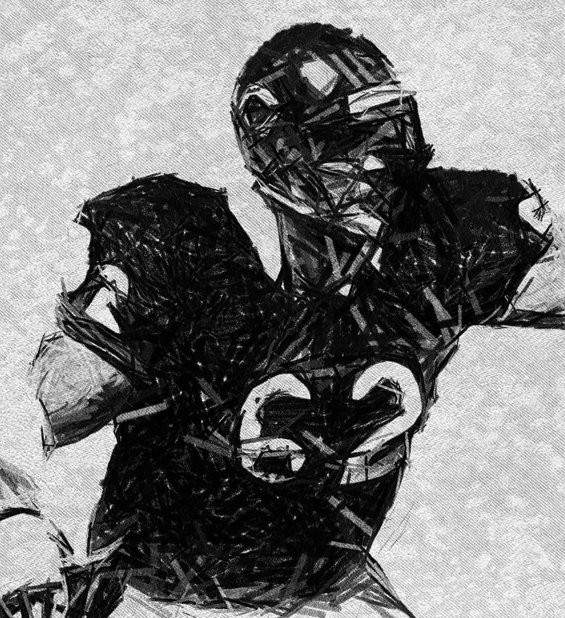 Mark Bortz - Chicago Bears by Bob Smerecki