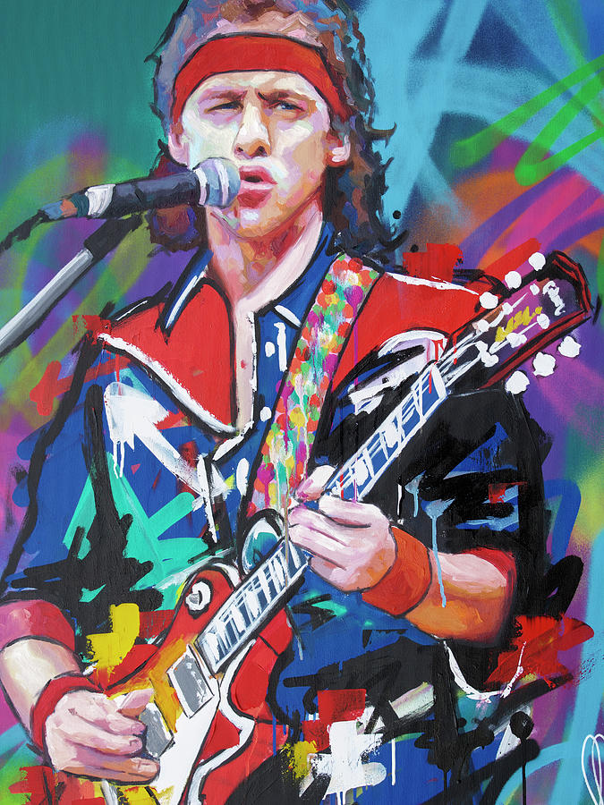 Mark Knopfler Painting by Richard Day