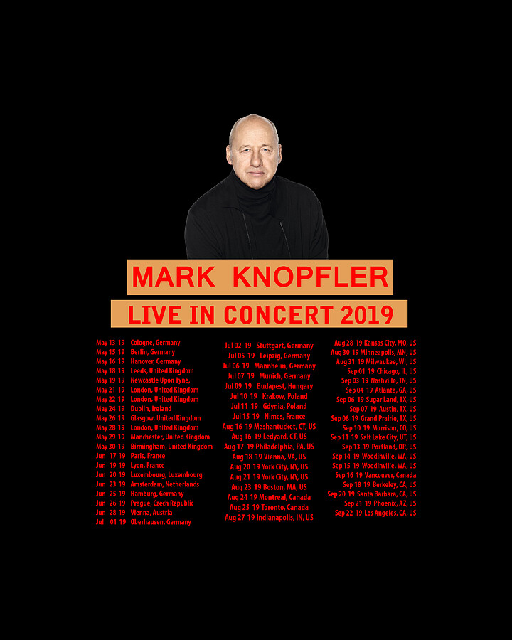 Mark Knopfler Tour 2019 Digital Art by Lopi Ader Fine Art America