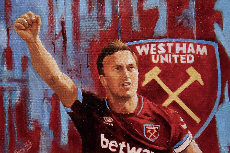 mark Noble Painting by Barry BLAKE