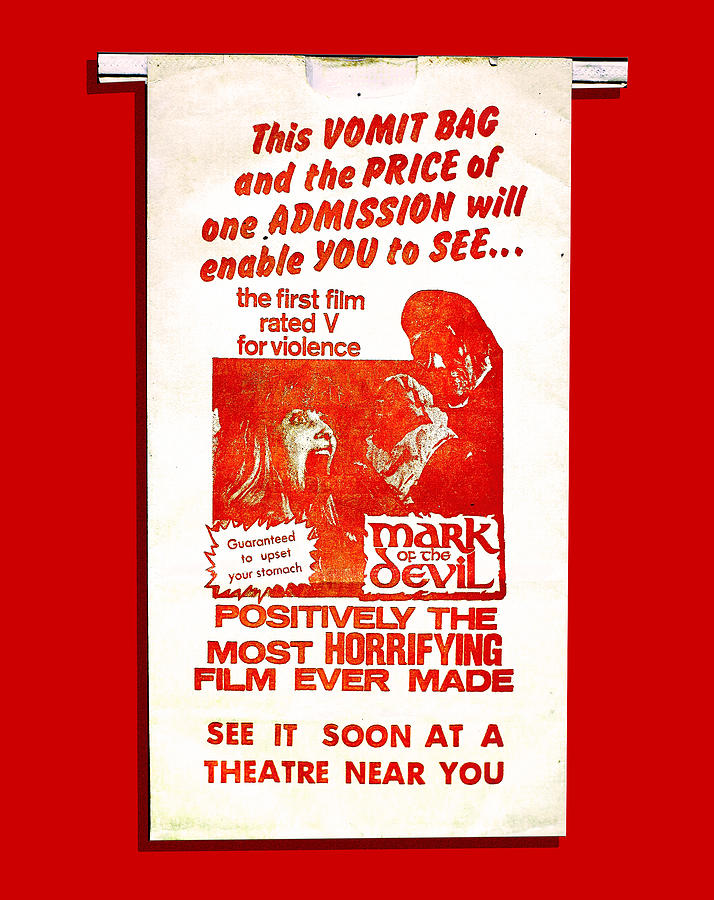 Mark of the Devil Vomit Bag Photograph by Eyes Of CC