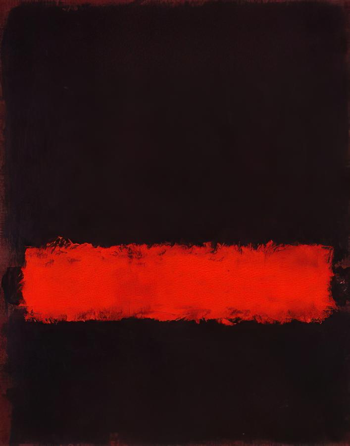 Mark Rothko - Black, Red And Black - 1968 Painting By Alexandra Zarova ...