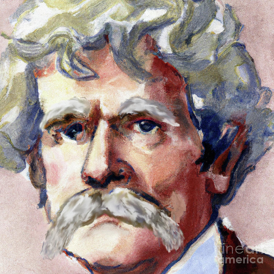 Mark Twain Digital Art By Ed Moore Fine Art America