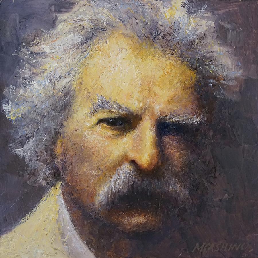 Mark Twain Painting by Mark Kashino