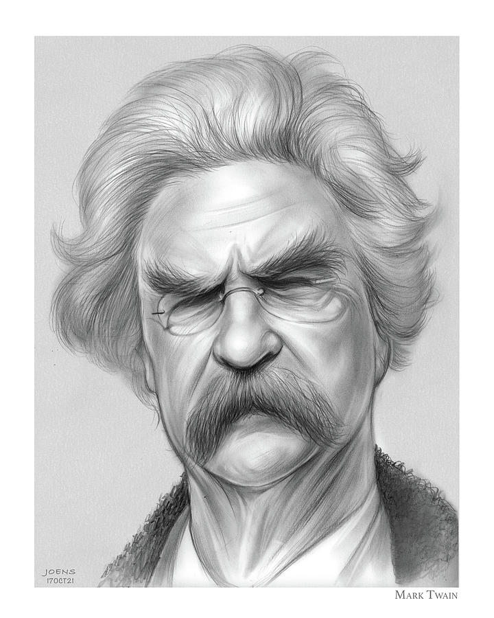 Mark Twain pencil by Greg Joens
