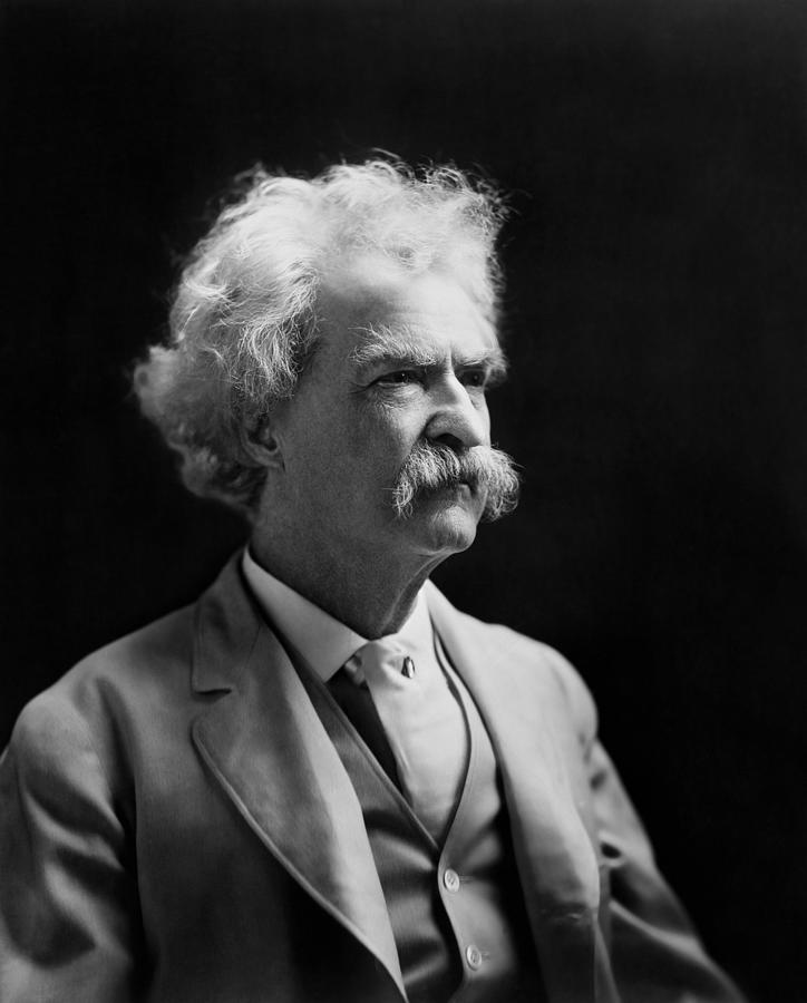 Mark Twain Portrait - 1907 Photograph by War Is Hell Store