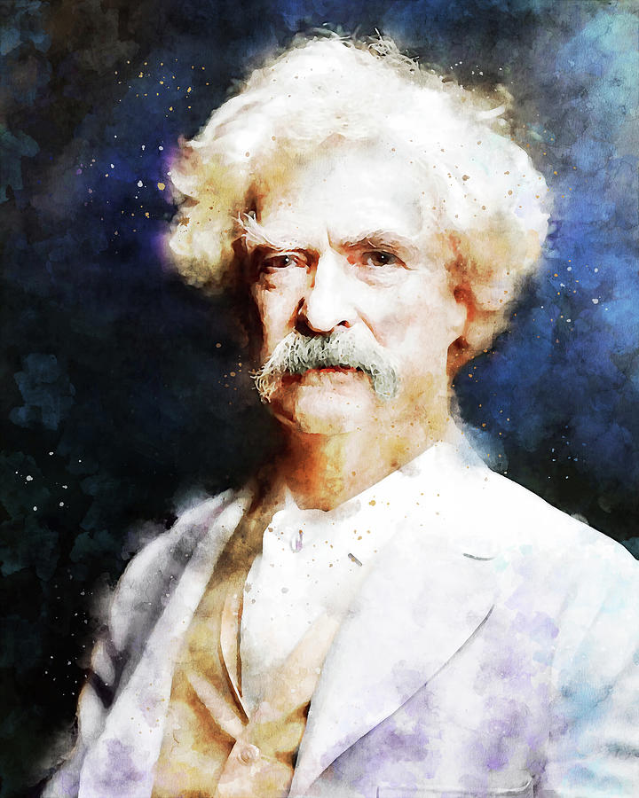 Mark Twain Watercolor Painting By Dan Sproul Pixels