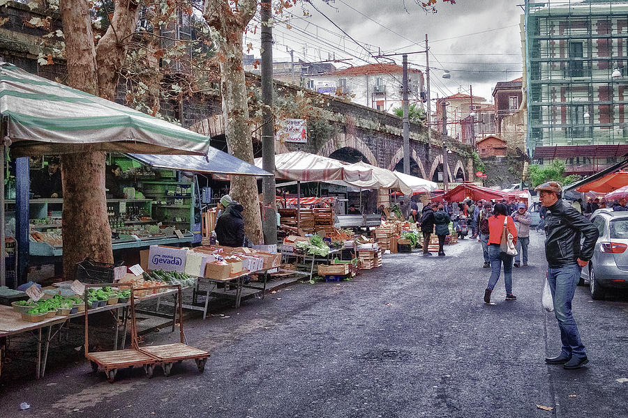 Market Day in Catania Photograph by Monroe Payne