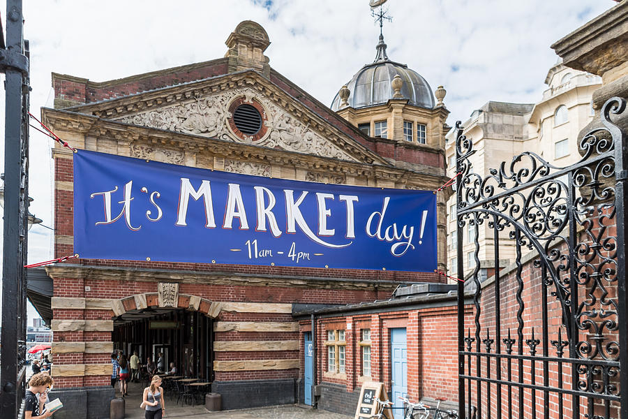 Market Day sign in Bristol Photograph by Thomas Faull