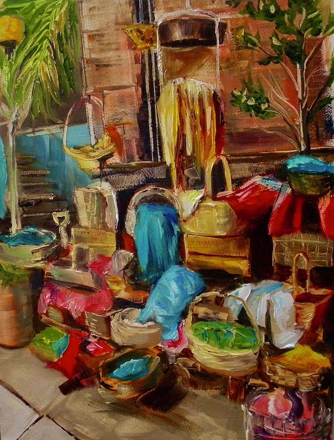 Market Painting by Lee Stockwell