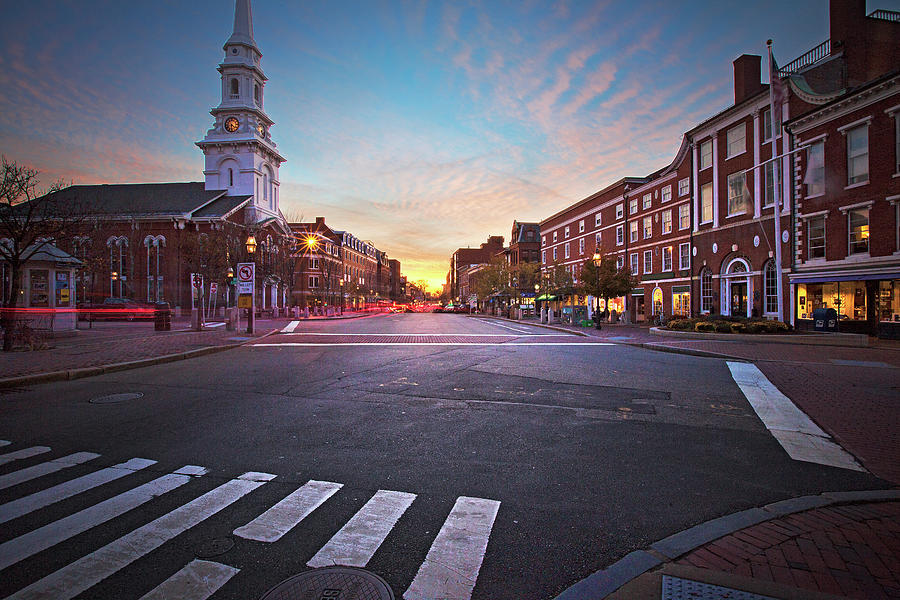 Market Square Sunset Photograph by Eric Gendron