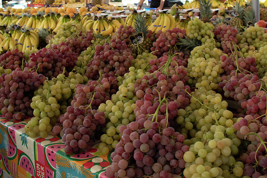 Market stall with grapes Photograph by Avenue Des Images Market stall with grapes Photograph by Avenue Des Images
