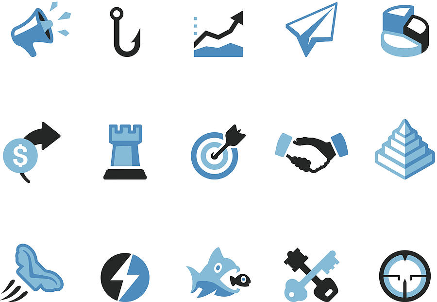 Marketing / Coolico icons Drawing by Lushik