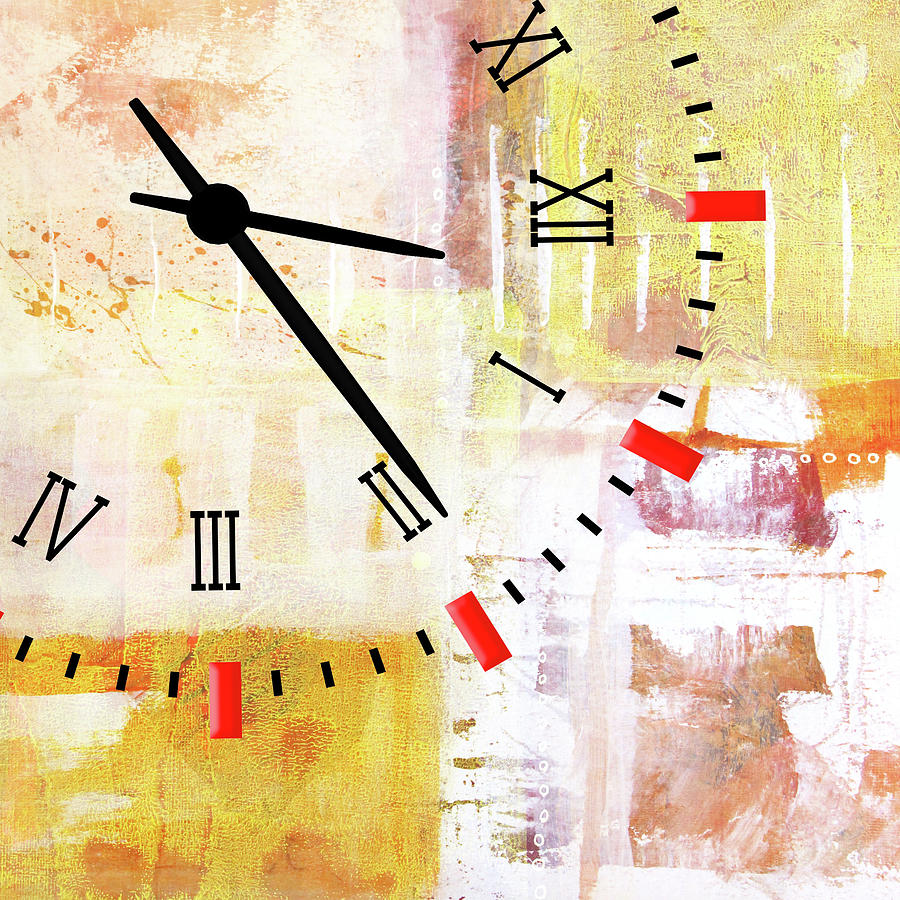 Marking Time Mixed Media by Nancy Merkle