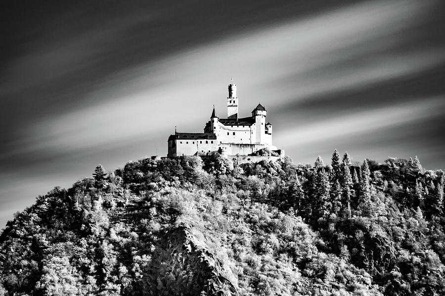 Marksburg Castle Infrared 2 Photograph by Dan Westfall - Pixels