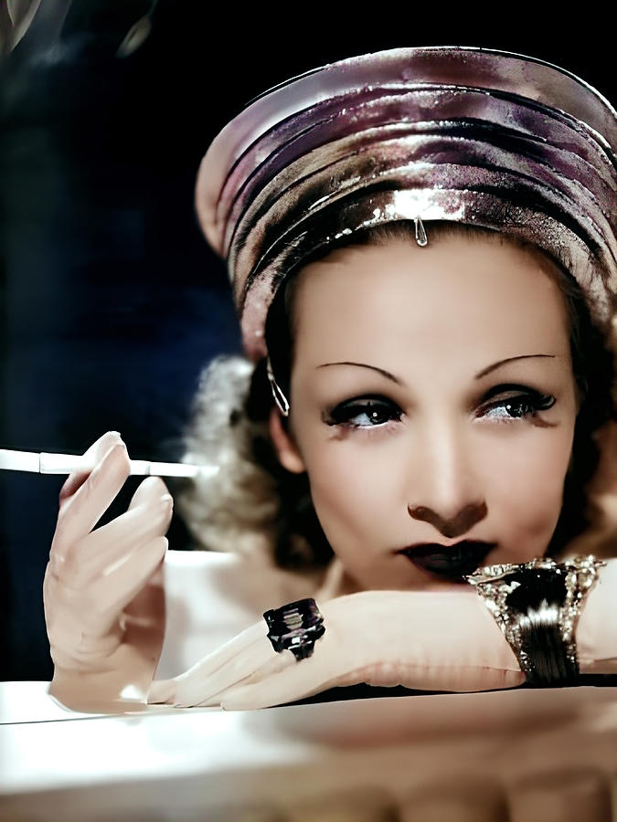 Marlene Dietrich Digital Art by Chuck Staley