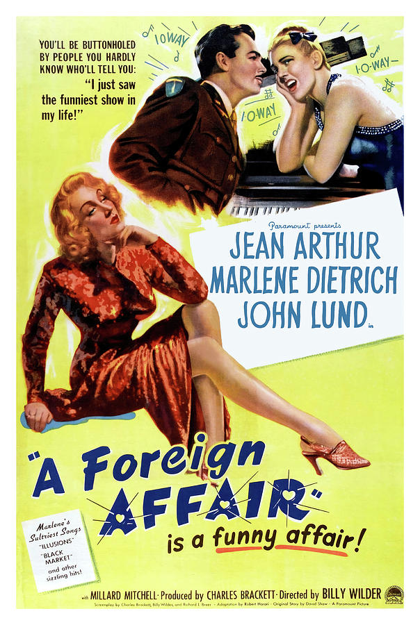 MARLENE DIETRICH in A FOREIGN AFFAIR -1948-, directed by BILLY WILDER. Photograph by Album
