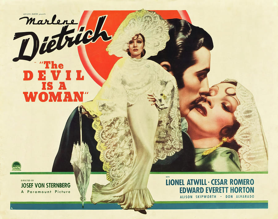 MARLENE DIETRICH in THE DEVIL IS A WOMAN -1935-, directed by JOSEF VON STERNBERG. Photograph by Album