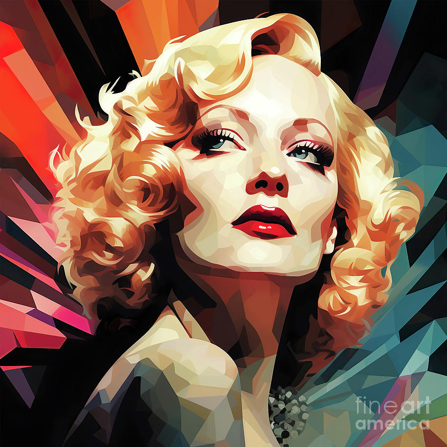 Marlene Dietrich Digital Art by Mark Ashkenazi - Pixels