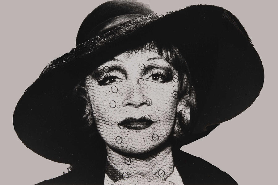Marlene Dietrich Veil Painting by Tony Rubino