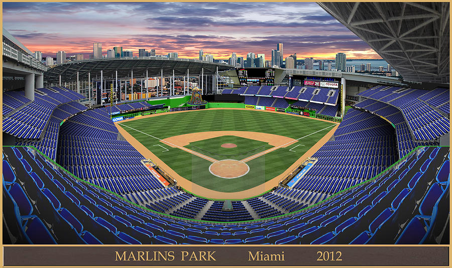 Marlins Park 2012 Digital Art by Gary Grigsby