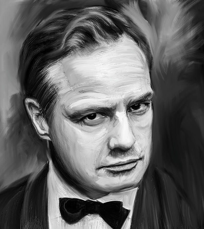 Marlon Brando Painting by Stephen Humphries | Pixels