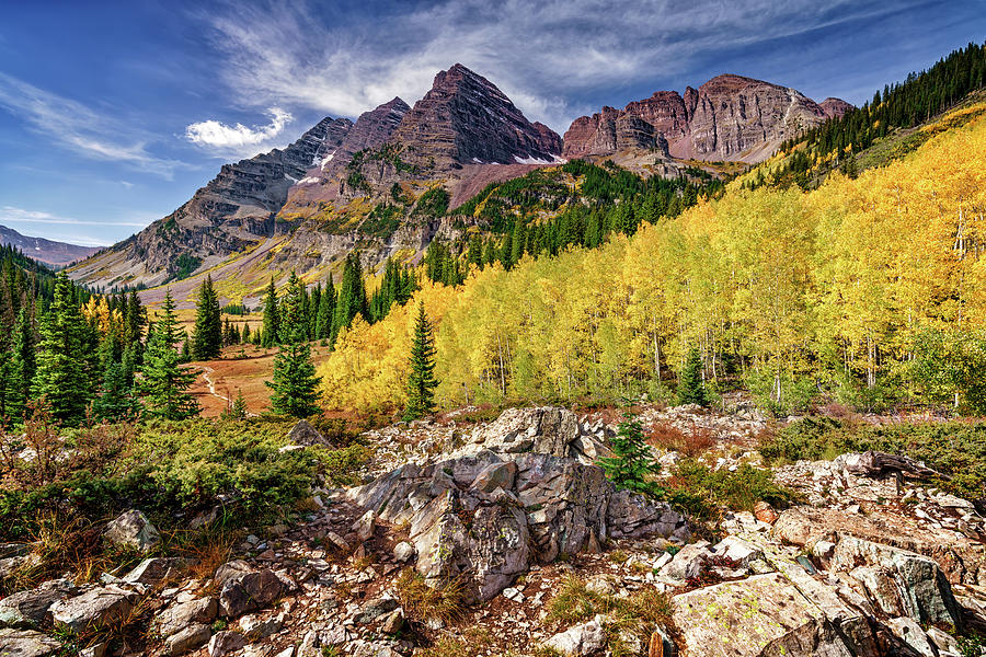 Maroon Bells II Photograph by Rick Berk - Fine Art America