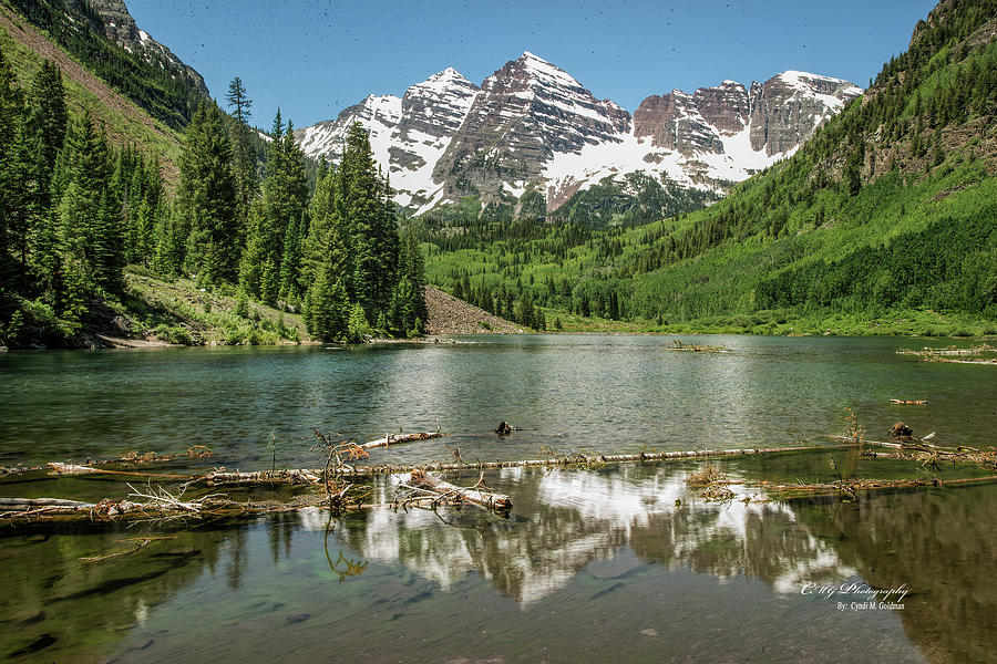 Maroon Bells in Color Photograph by Cynthia Goldman