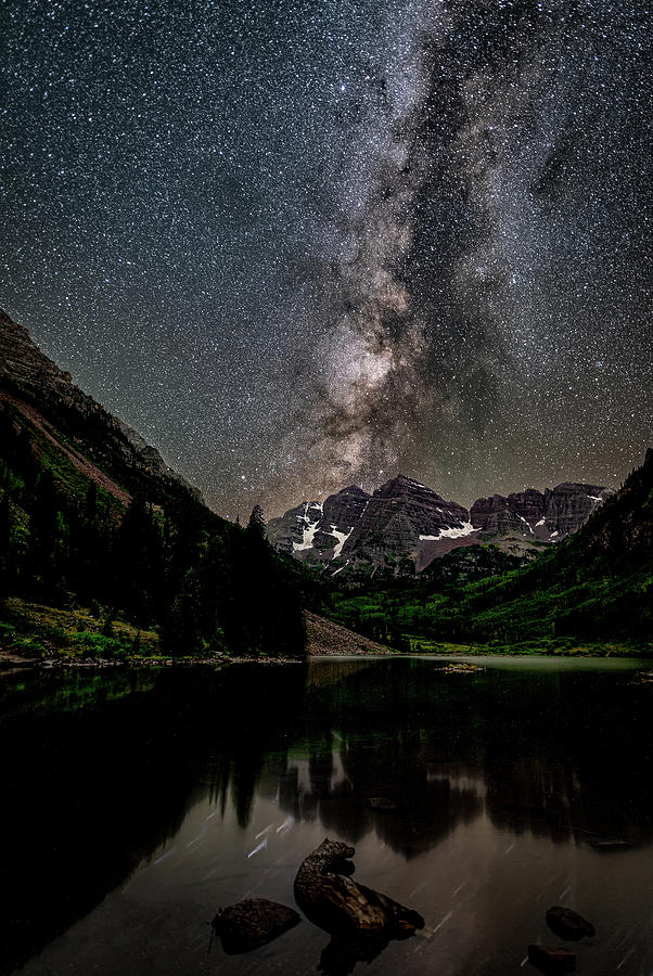 Maroon Bells Milky Way Photograph By Chuck Rasco Photography - Pixels