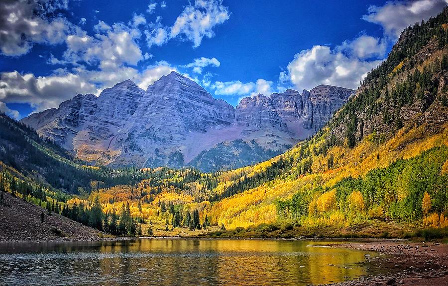 Maroon Bells Photograph by Monica Breckenridge - Fine Art America