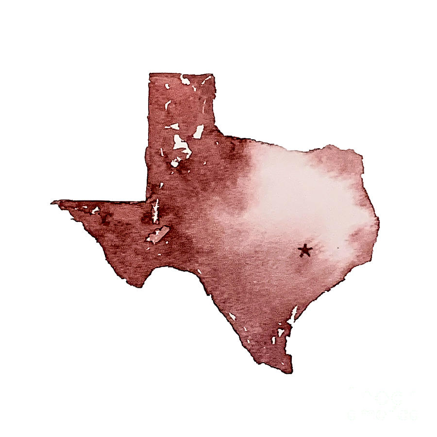 Maroon Texas Painting by Liana Yarckin