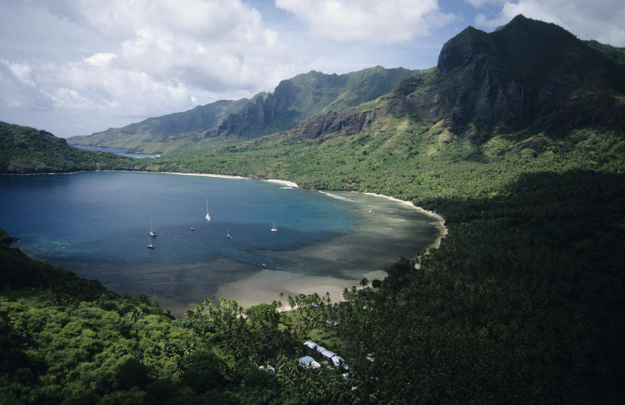 Marquesas, Nuku Hiva, Anaho Photograph by Jake Wyman