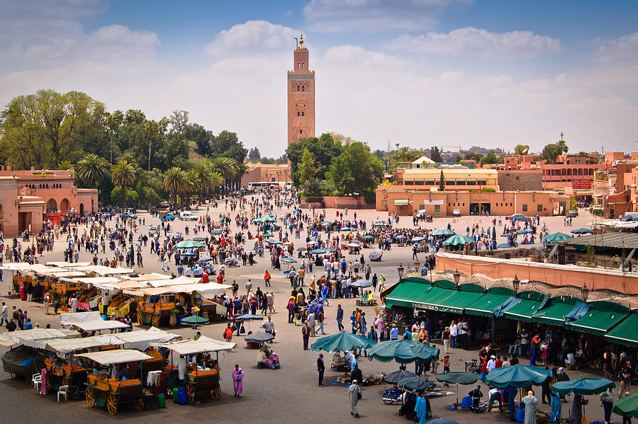 Marrakech market square Photograph by Roevin