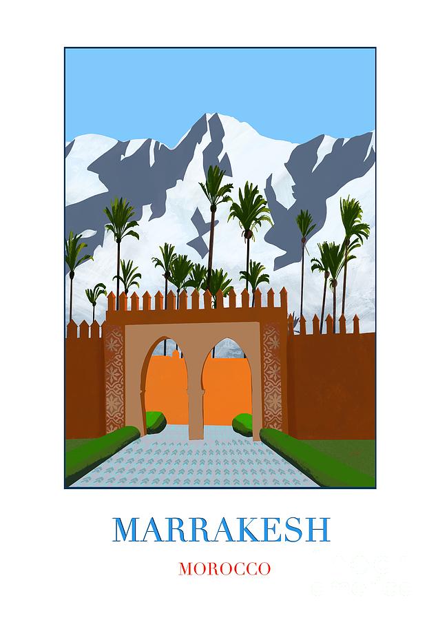 Marrakesh Morocco Digital Art by Lidija Ivanek - SiLa
