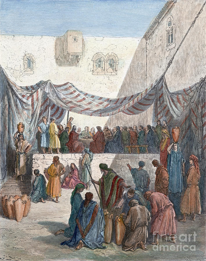 Marriage At Cana Photograph by Gustave Dore