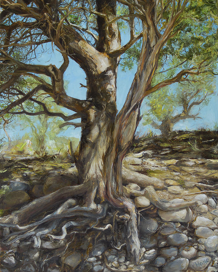 Marriage of Trees Painting by Hone Williams