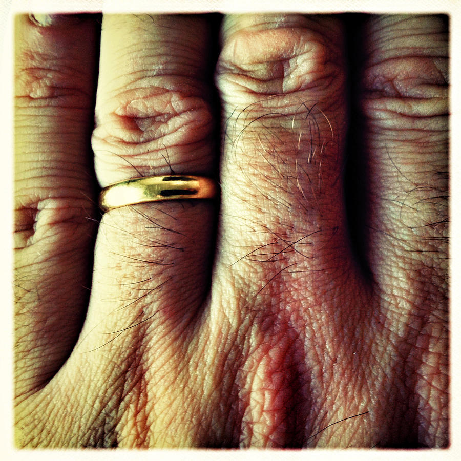 Married hand close-up Photograph by Image by Janos Radler