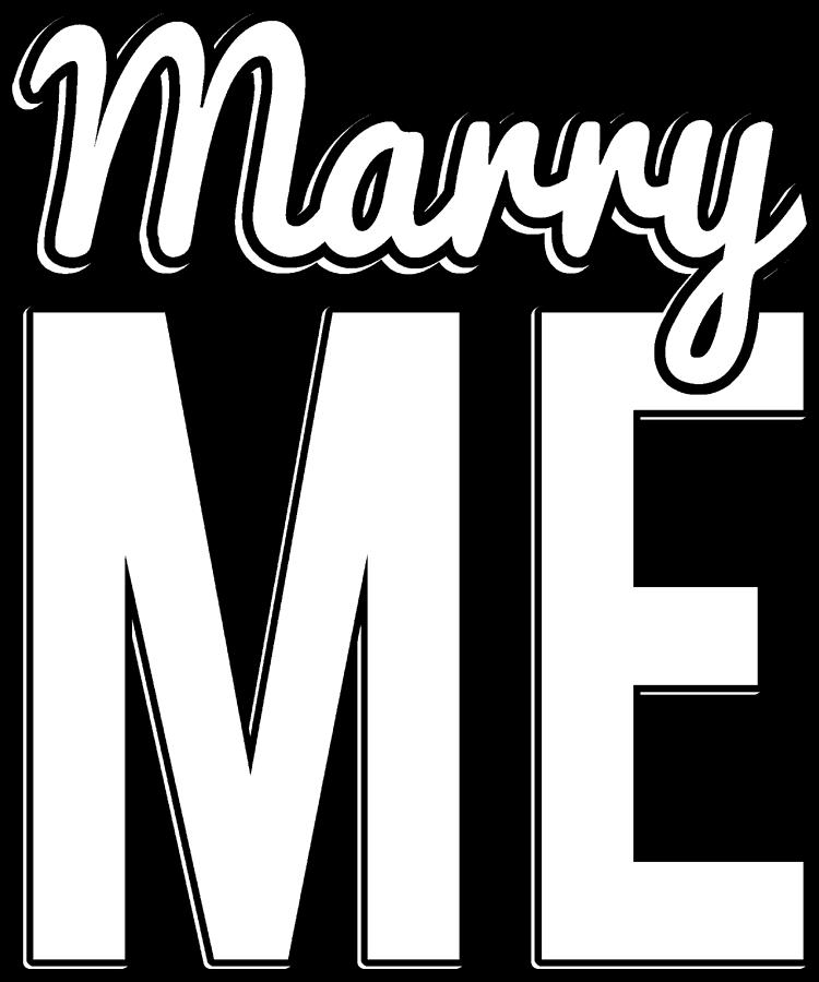 Marry Me Proposal Digital Art by Flippin Sweet Gear