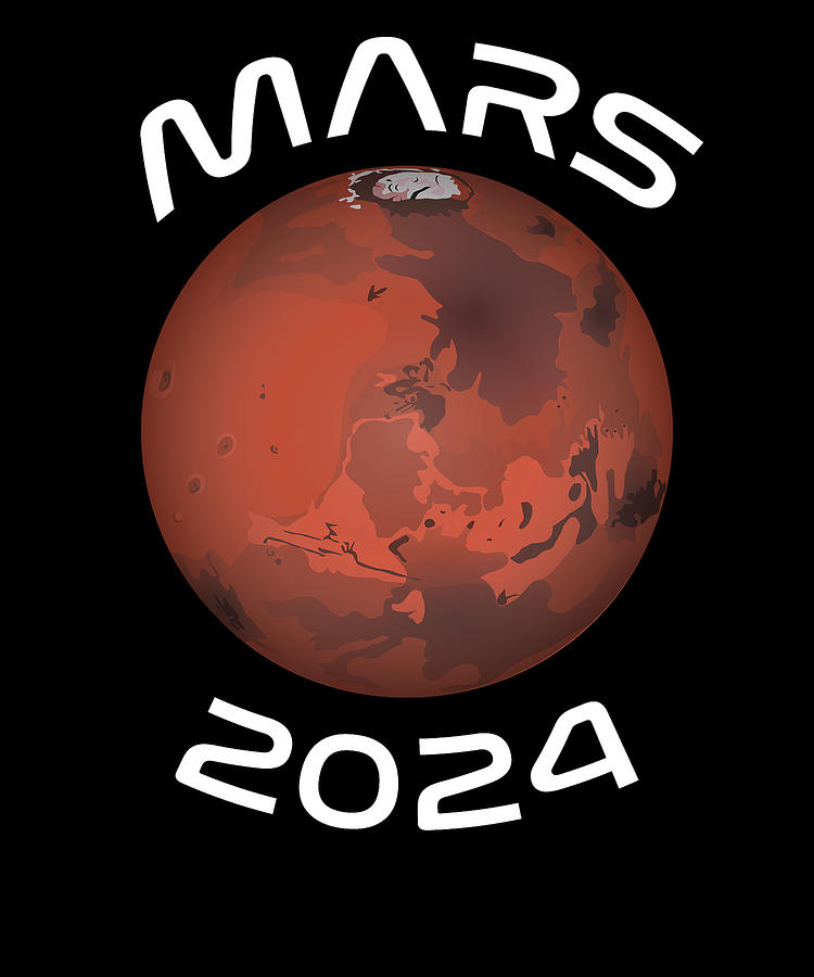 Mars 2024 Red Mars mission space flight Digital Art by Argentini