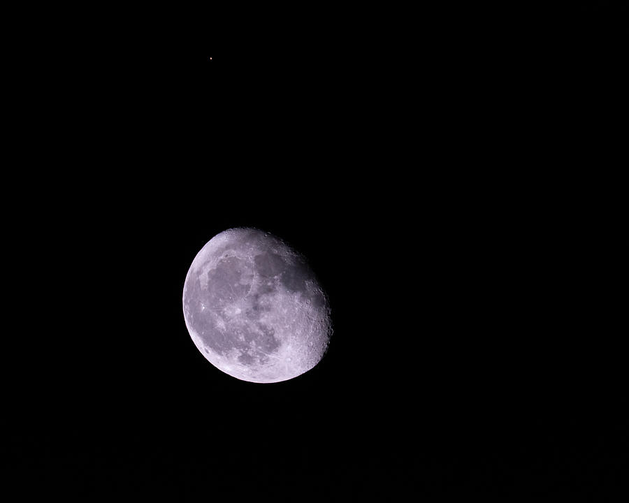 Mars and The Moon September 5 2020 Photograph by Debra Martz