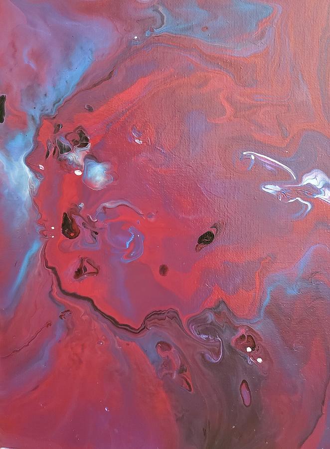 Mars Crater Painting by Ashontay Simms