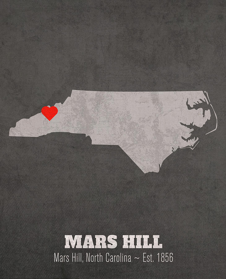 Mars Hill University Mars Hill North Carolina Founded Date Heart Map ...