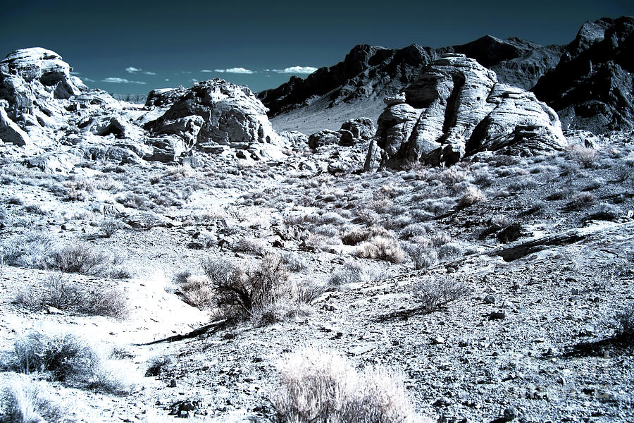 Mars Landing Infrared at the Valley of Fire Photograph by John Rizzuto