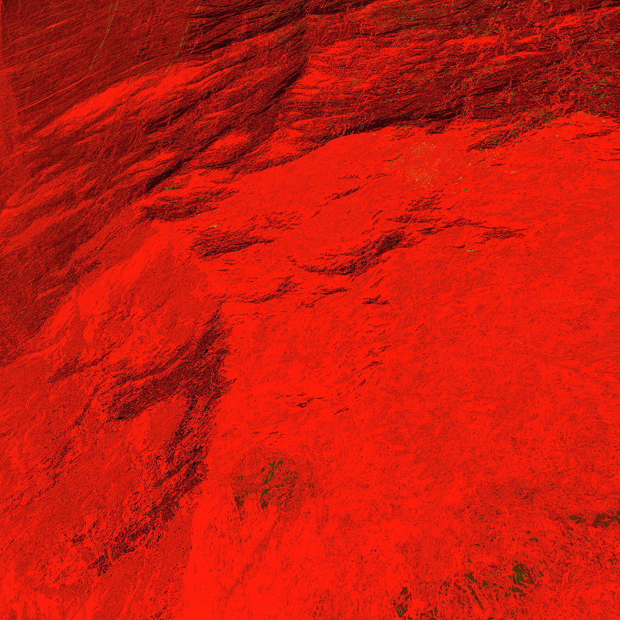 Mars Red Square Digital Art by Laura J E Boyd