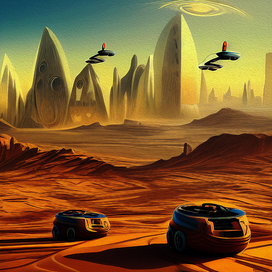 Mars Road Trip Digital Art By Day Williams - Fine Art America