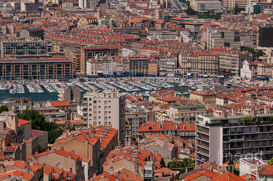 Marseille and Old Port Photograph by Bob Phillips