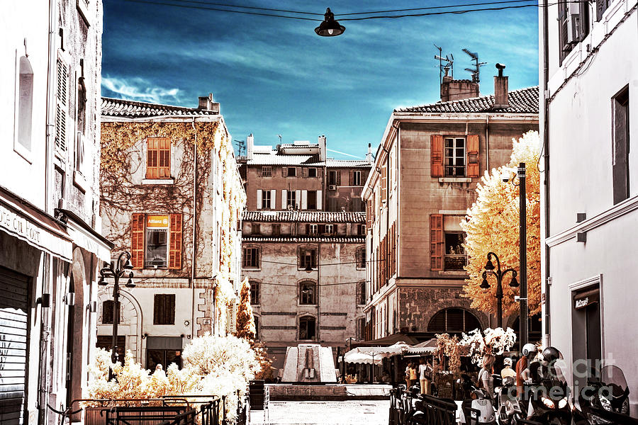 Marseille Street View Infrared Photograph by John Rizzuto